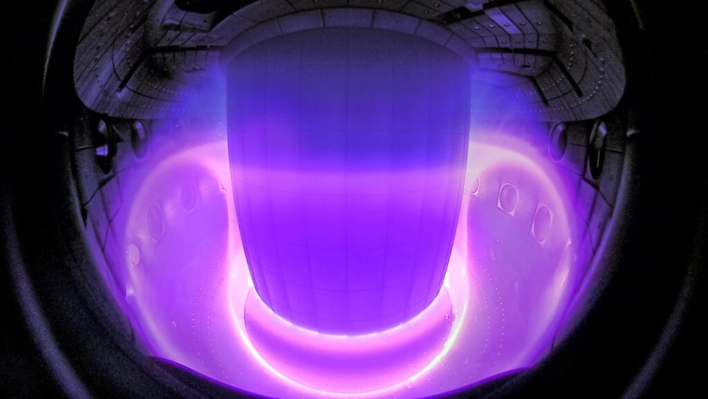 Plasma Inside nuclear fusion reactor